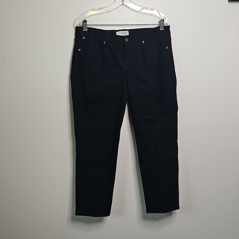 Workshop Andrea Jovine Black Straight Leg Jeans Size 12